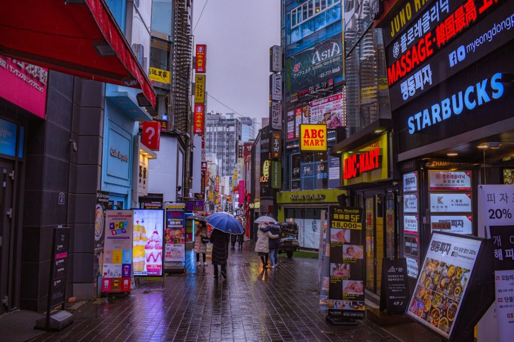 Myeongdong street in Seoul