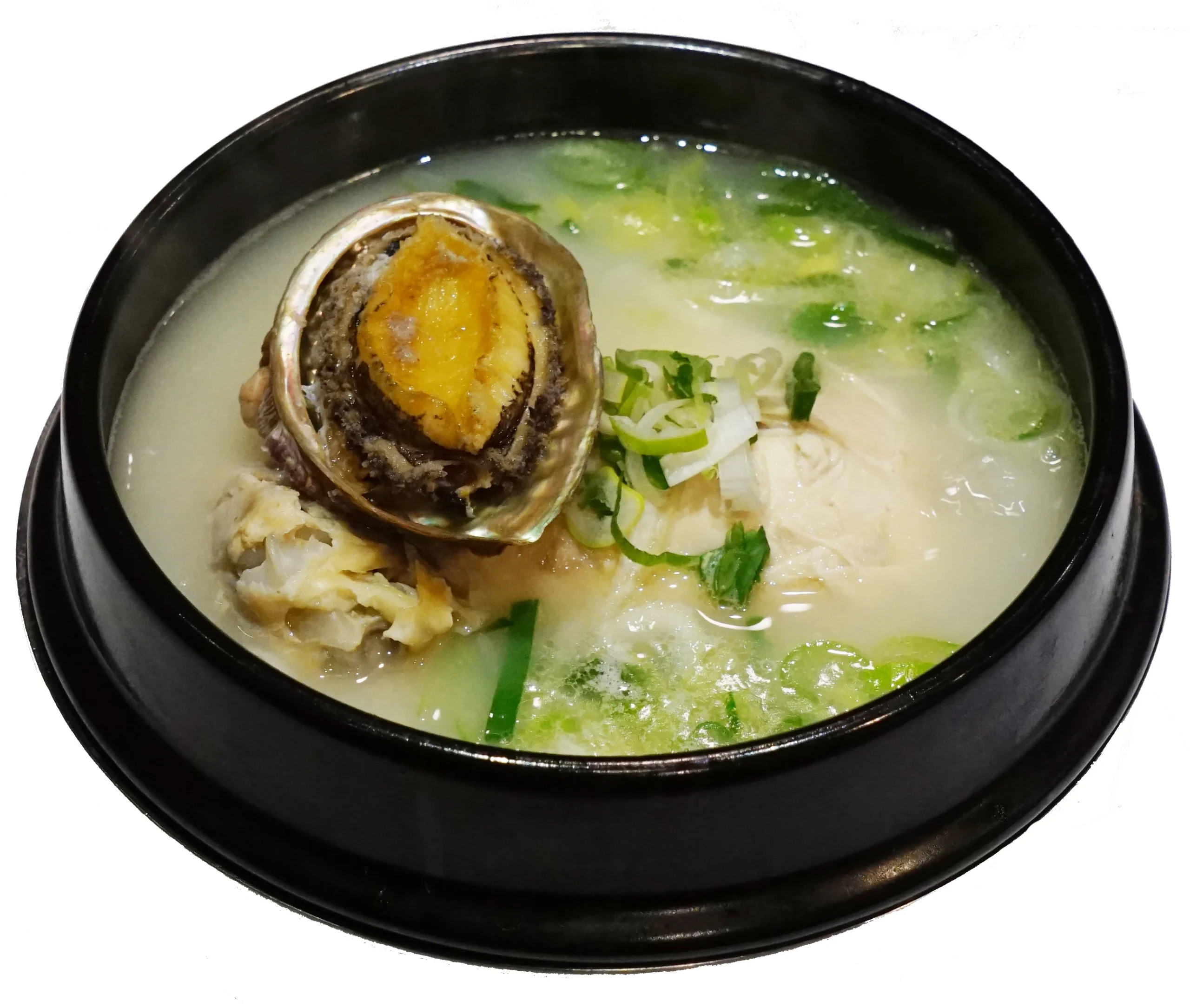 Abalone chicken soup at Dongbaek Samgyetang