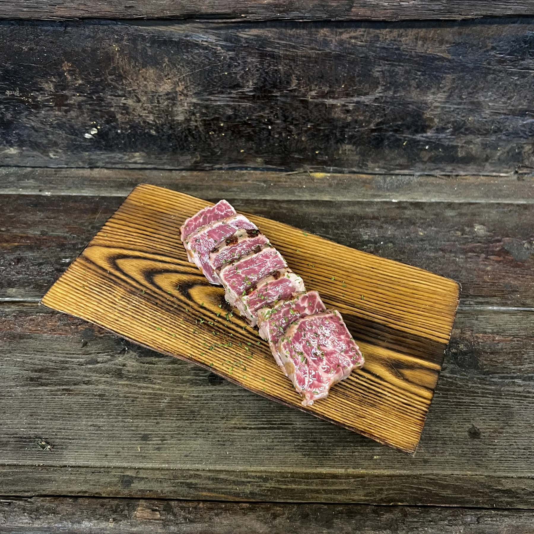 Aged pork neck at Old Mansion Seomyeon Jeonpo
