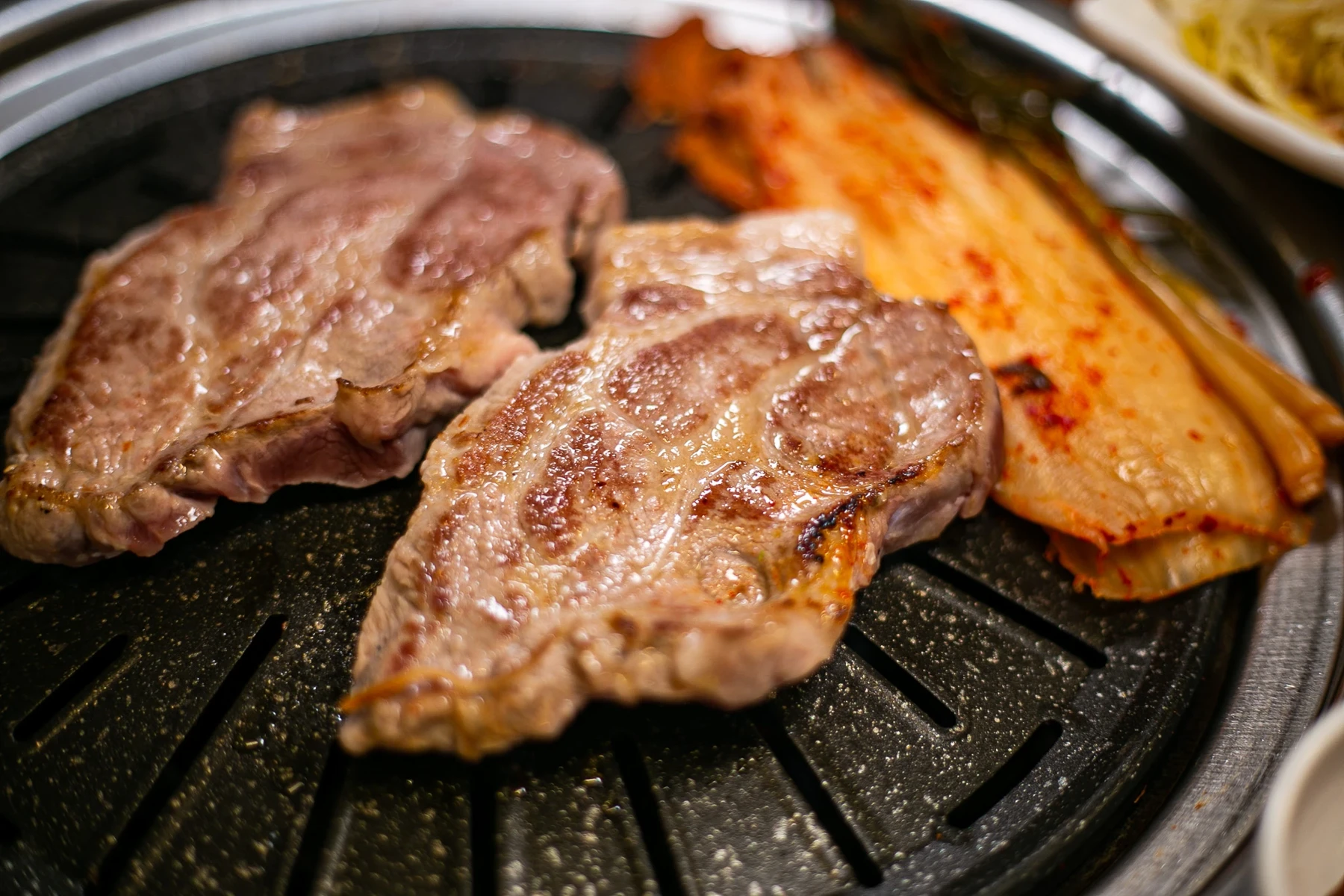 Grilled pork neck at Pungnyeon