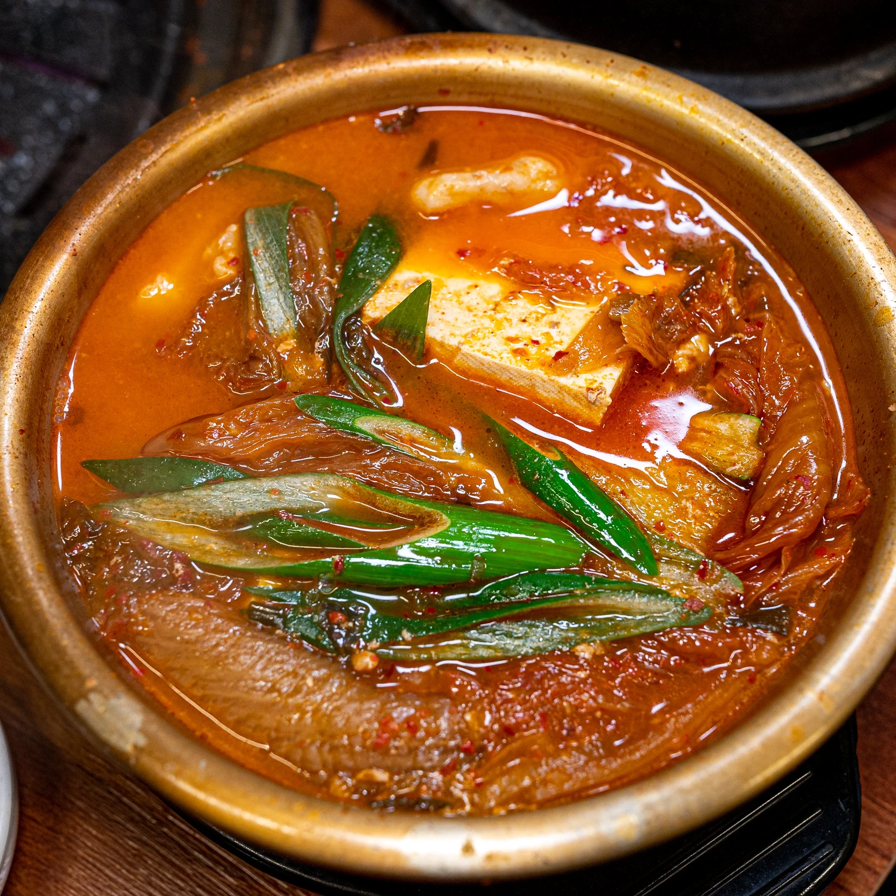 Kimchi stew at Pungnyeon